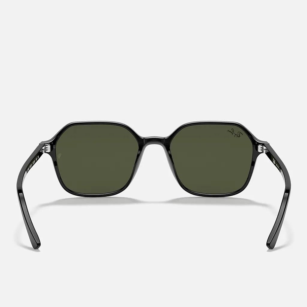 Kính Ray-Ban John Đen Xanh Lá