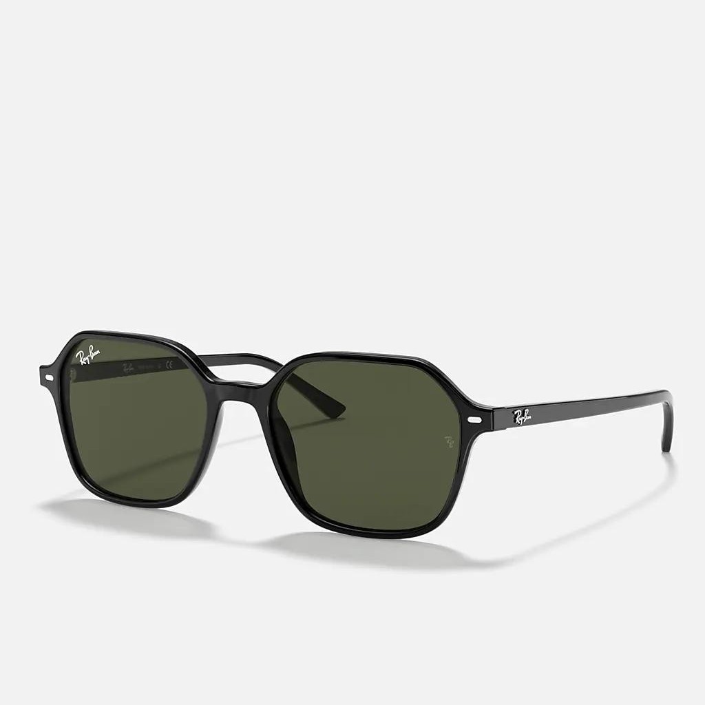 Kính Ray-Ban John Đen Xanh Lá