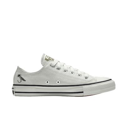 Giày Converse Custom Chuck Taylor All Star By You Cổ Thấp Nam Trắng Viền Đen