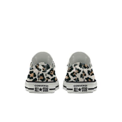 Giày Converse Custom Chuck Taylor All Star By You Cổ Thấp Nam Da Báo