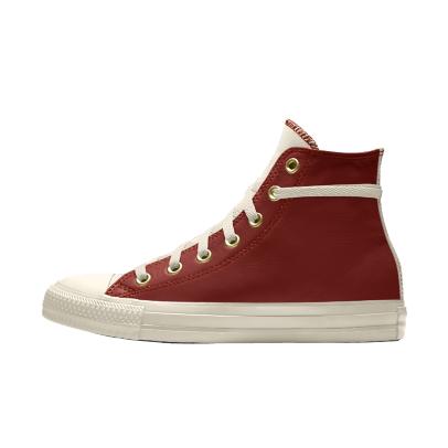 Giày Converse Custom Chuck Taylor All Star Leather By You Cổ Cao Nam Đỏ