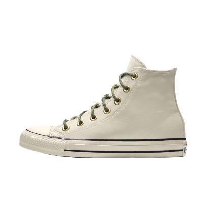 Giày Converse Custom Chuck Taylor All Star Leather By You Cổ Cao Nam Trắng