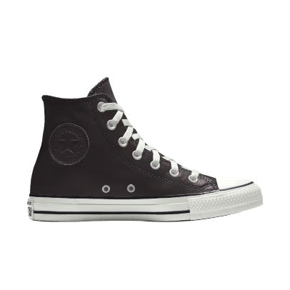 Giày Converse Custom Chuck Taylor All Star Leather By You Cổ Cao Nam Đen