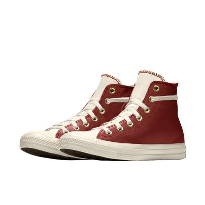 Giày Converse Custom Chuck Taylor All Star Leather By You Cổ Cao Nam Đỏ