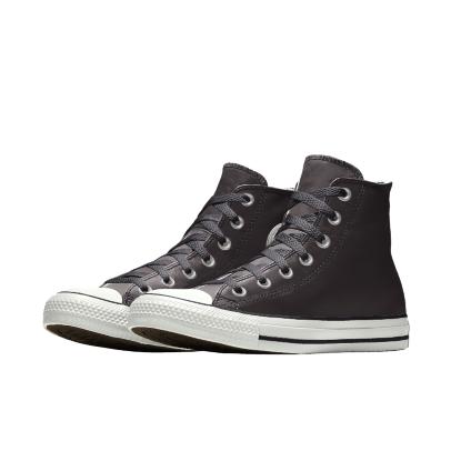 Giày Converse Custom Chuck Taylor All Star Leather By You Cổ Cao Nam Đen