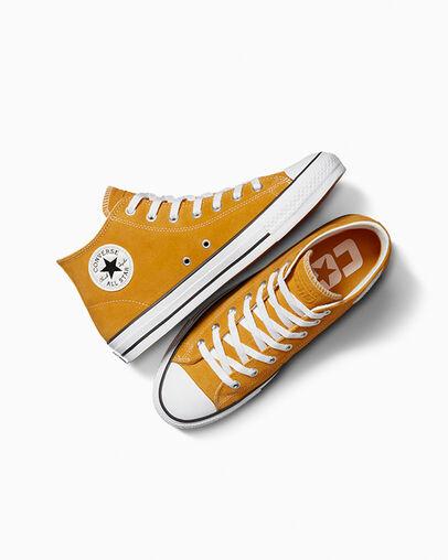 Giày Converse CONS Chuck Taylor All Star Pro Suede Cổ Cao Nam Vàng