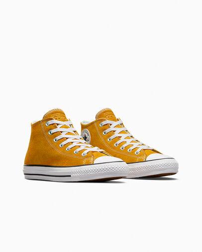 Giày Converse CONS Chuck Taylor All Star Pro Suede Cổ Cao Nam Vàng