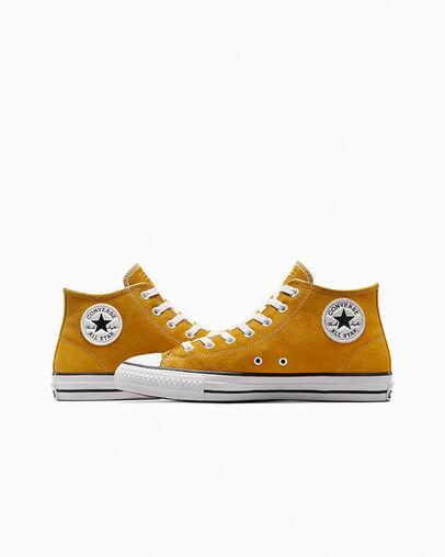 Giày Converse CONS Chuck Taylor All Star Pro Suede Cổ Cao Nam Vàng