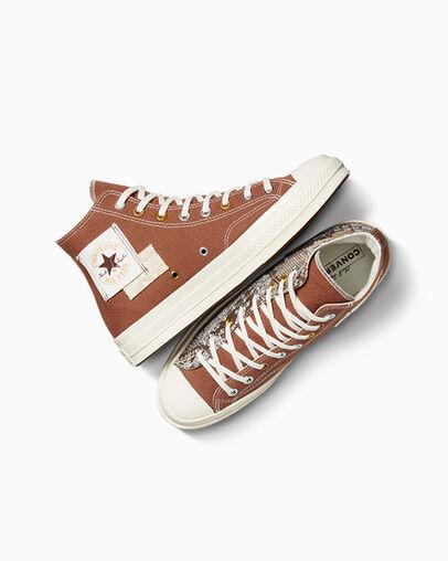 Giày Converse Chuck 70 Patchwork Nam Cam