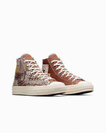 Giày Converse Chuck 70 Patchwork Nam Cam