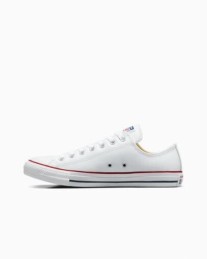 Giày Converse Chuck Taylor All Star Leather Cổ Thấp Nam Trắng