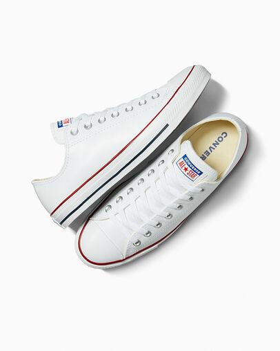 Giày Converse Chuck Taylor All Star Leather Cổ Thấp Nam Trắng