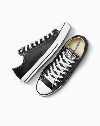 Giày Converse Chuck Taylor All Star Leather Cổ Thấp Nam Đen