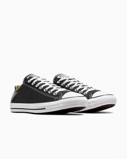 Giày Converse Chuck Taylor All Star Leather Cổ Thấp Nam Đen