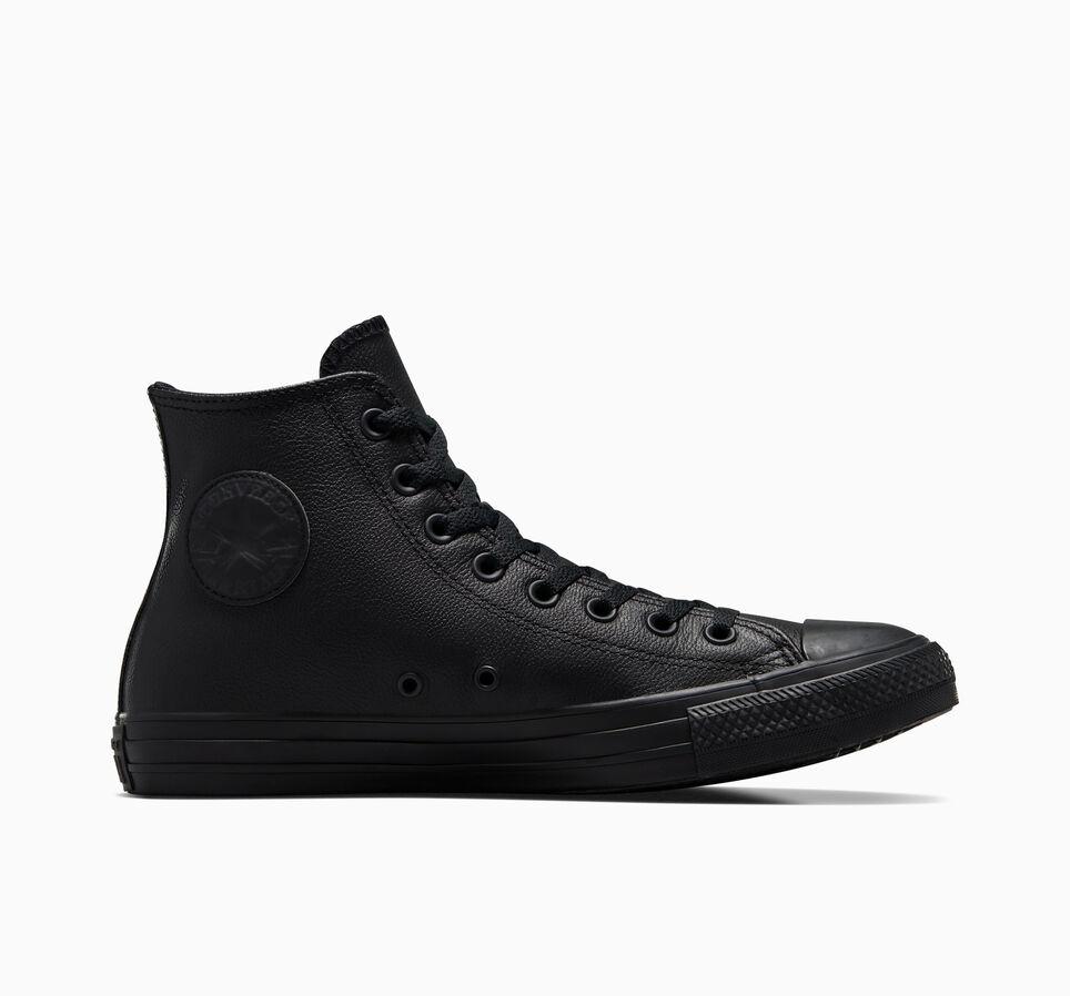 Giày Converse Chuck Taylor All Star Leather Cổ Cao Nam Đen