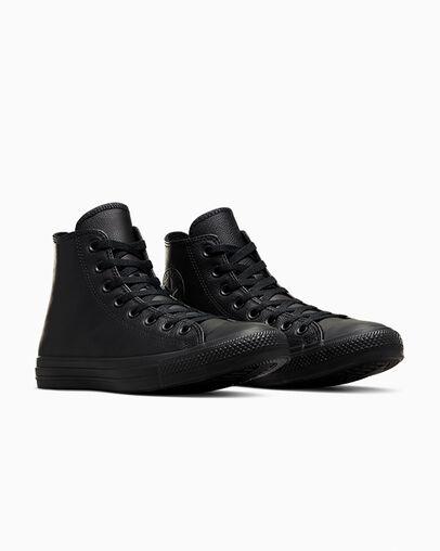 Giày Converse Chuck Taylor All Star Leather Cổ Cao Nam Đen