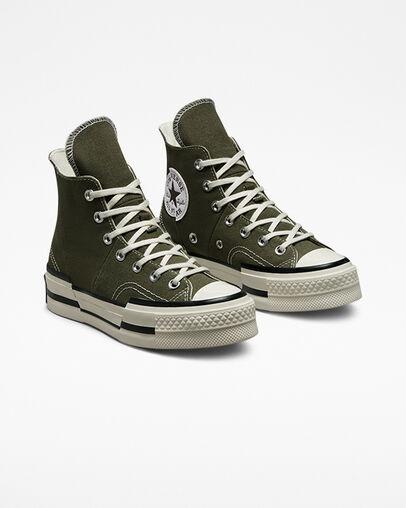 Giày Converse Chuck 70 Plus Cổ Cao Nam Xanh Rêu