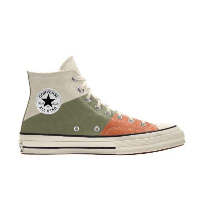 Giày Converse Custom Chuck 70 Patchwork By You Cổ Cao Nam Trắng Xanh Rêu Cam