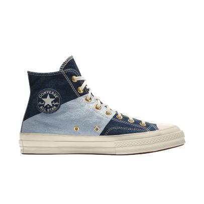 Giày Converse Custom Chuck 70 Patchwork By You Cổ Cao Nam Xanh Denim