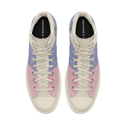 Giày Converse Custom Chuck 70 Patchwork By You Cổ Cao Nam Trắng Tím Hồng