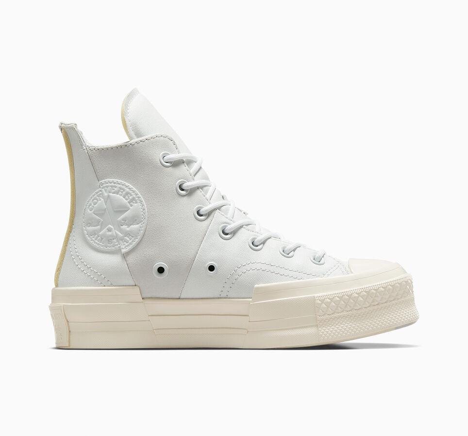 Giày Converse Chuck 70 Plus Mixed Material Cổ Cao Nam Trắng