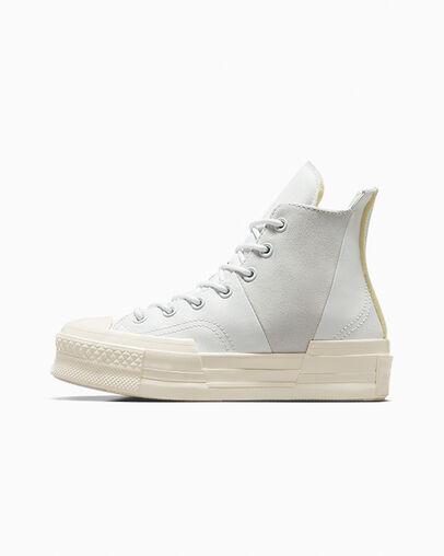 Giày Converse Chuck 70 Plus Mixed Material Cổ Cao Nam Trắng