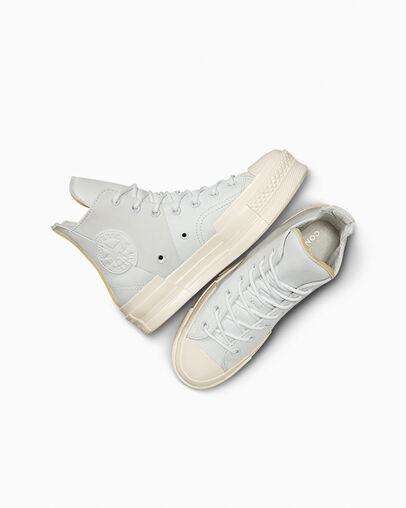 Giày Converse Chuck 70 Plus Mixed Material Cổ Cao Nam Trắng