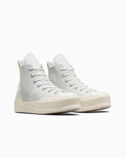 Giày Converse Chuck 70 Plus Mixed Material Cổ Cao Nam Trắng