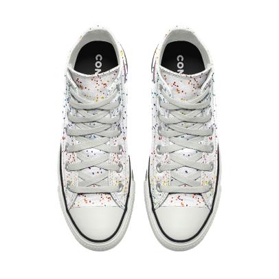 Giày Converse Custom Chuck Taylor All Star Pride By You Cổ Cao Nam Trắng Chấm