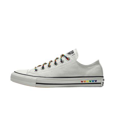 Giày Converse Custom Chuck Taylor All Star Pride By You Cổ Thấp Nam Trắng