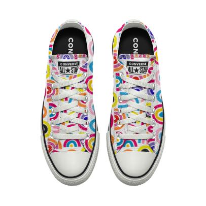 Giày Converse Custom Chuck Taylor All Star Pride By You Cổ Thấp Nam Cầu Vồng