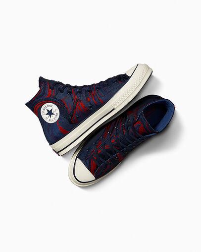 Giày Converse Chuck 70 Blue Magma Nam Xanh Dương Đỏ