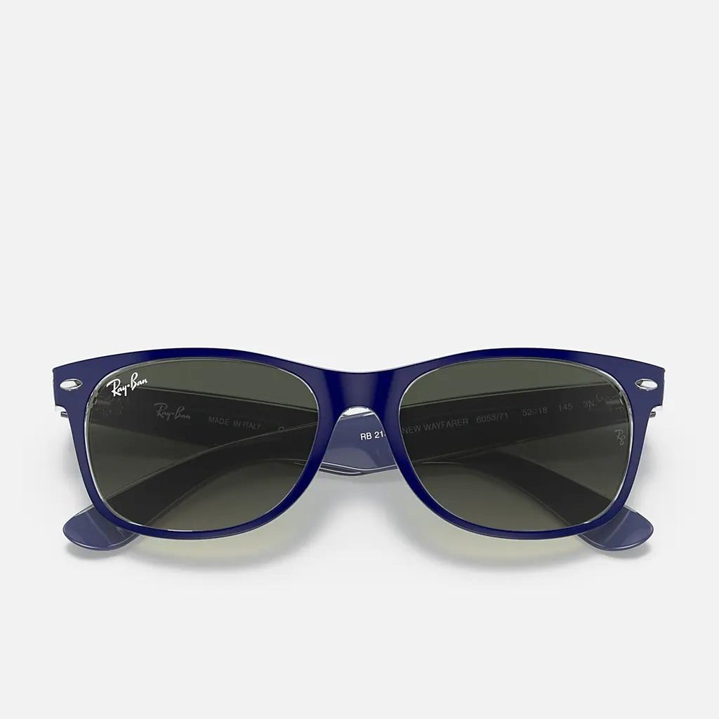 Kính Ray-Ban New Wayfarer Color Mix Xanh Dương Nhám Xám