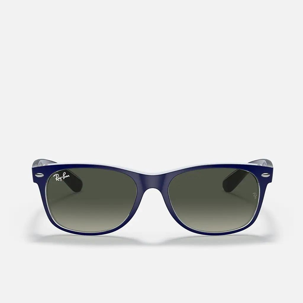 Kính Ray-Ban New Wayfarer Color Mix Xanh Dương Nhám Xám