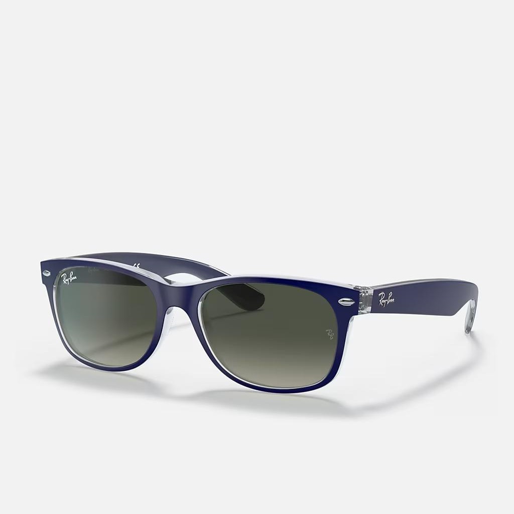 Kính Ray-Ban New Wayfarer Color Mix Xanh Dương Nhám Xám