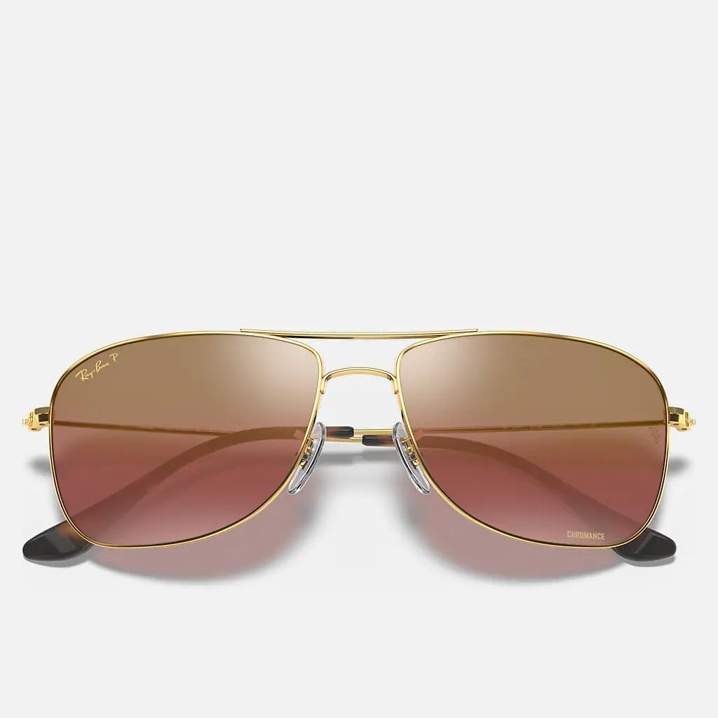 Kính Ray-Ban Rb3543 Chromance Vàng Tím