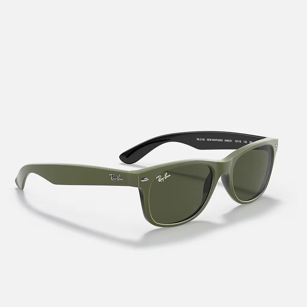 Kính Ray-Ban New Wayfarer Color Mix Xanh Lá Nhám