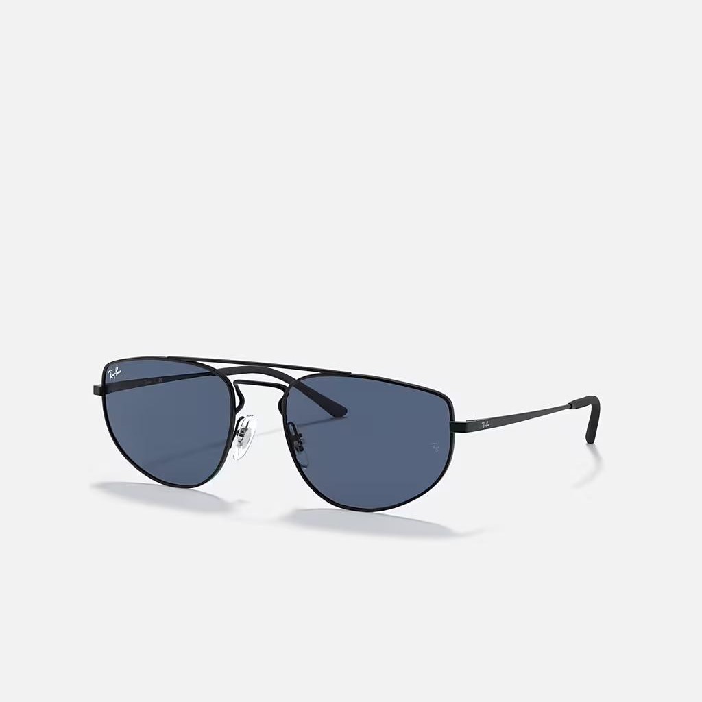 Kính Ray-Ban Rb3668 Đen Nhám Xanh Dương Đậm