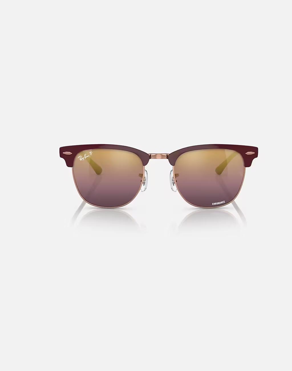 Kính Ray-Ban Clubmaster Metal Chromance Đỏ Vàng