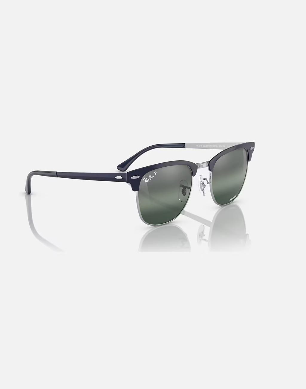 Kính Ray-Ban Clubmaster Metal Chromance Xanh Dương Bạc