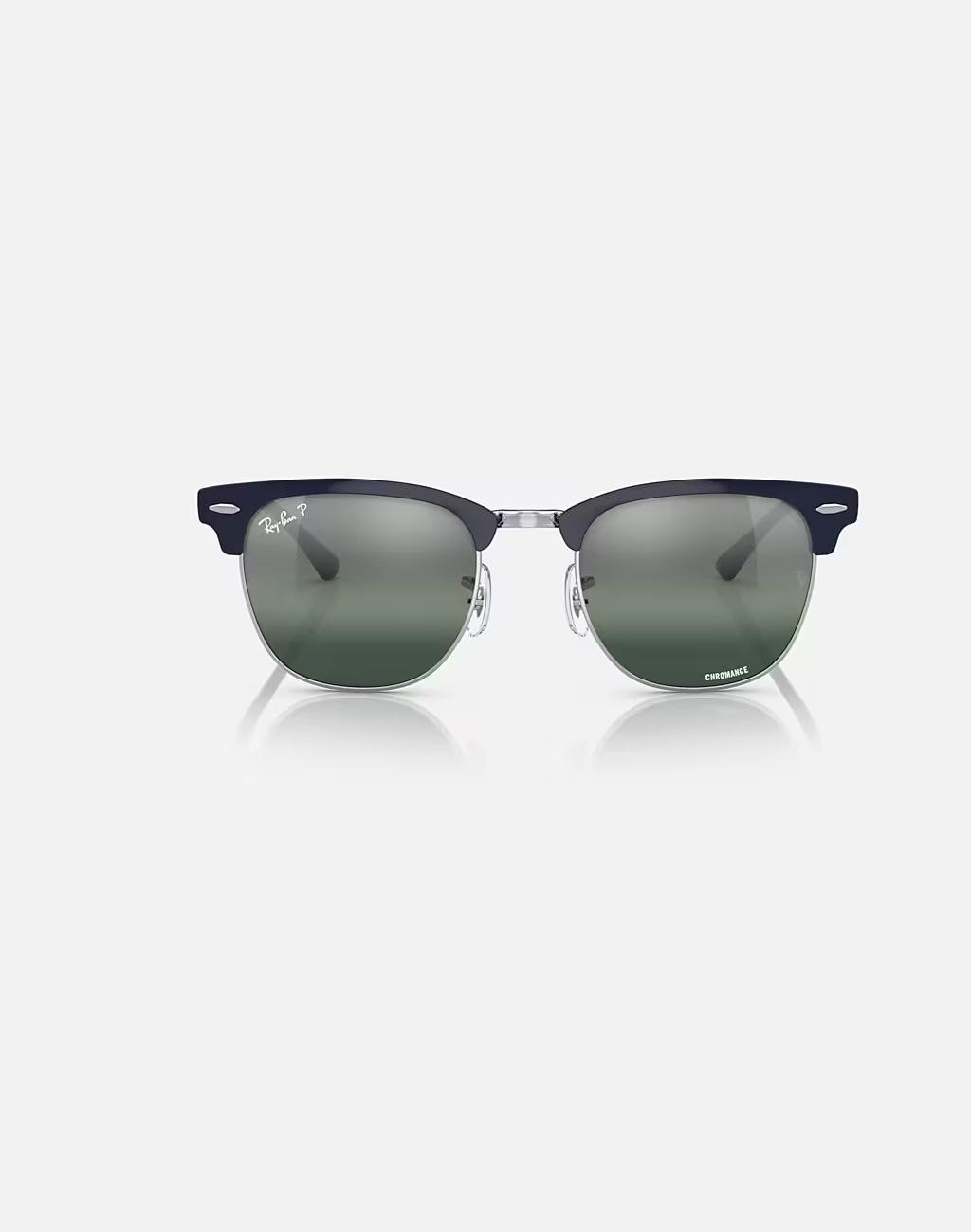 Kính Ray-Ban Clubmaster Metal Chromance Xanh Dương Bạc