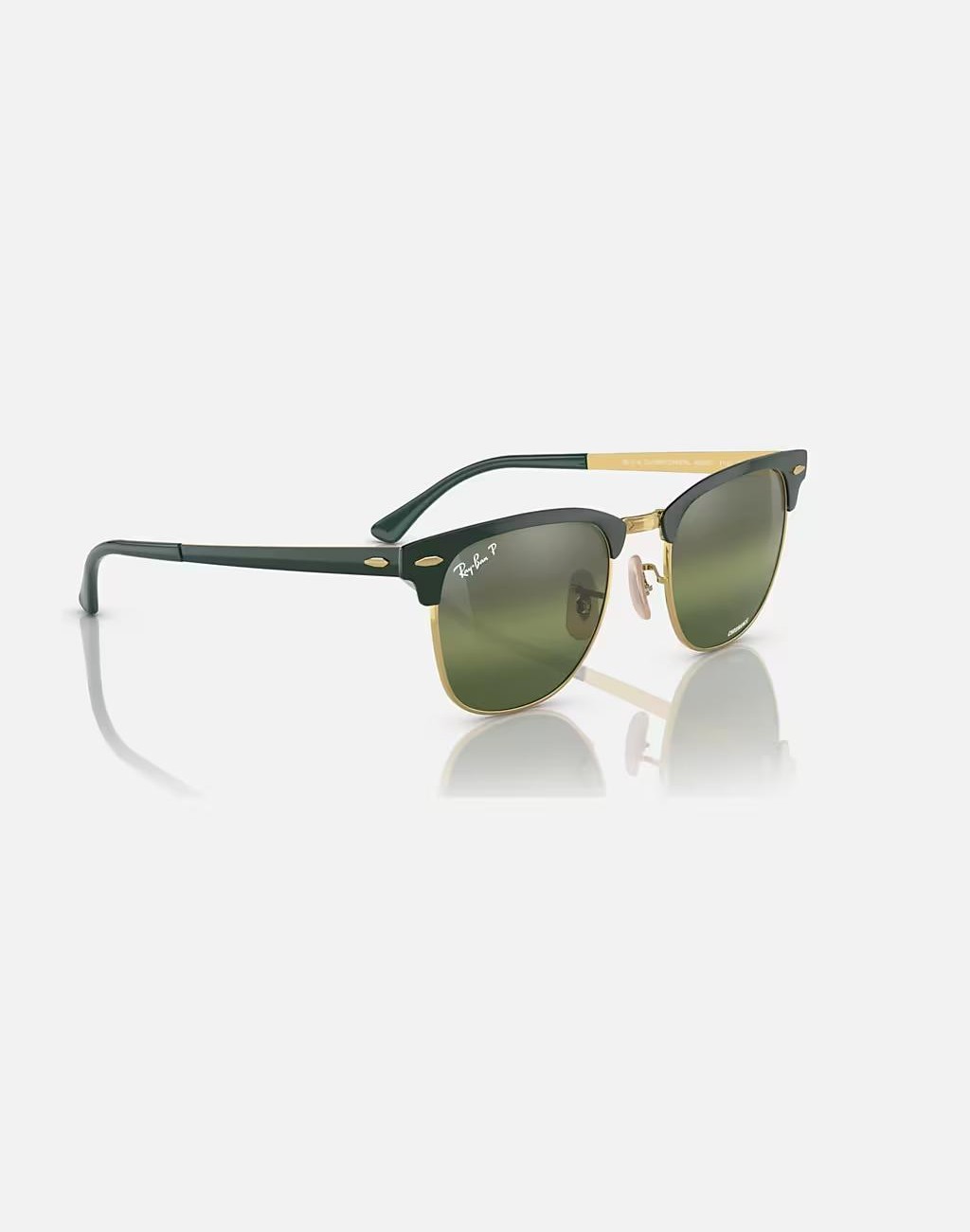 Kính Ray-Ban Clubmaster Metal Chromance Vàng Xanh Lá