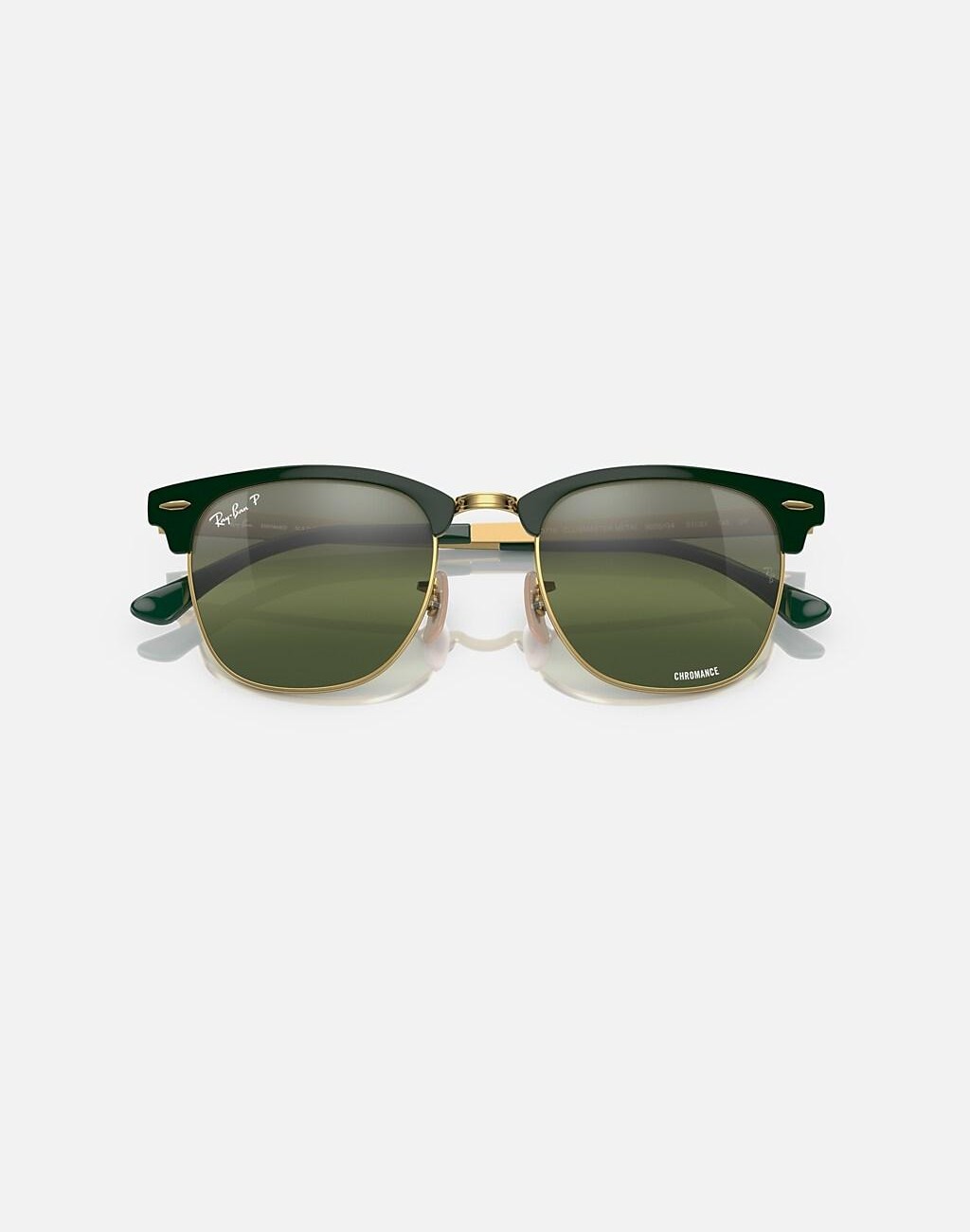 Kính Ray-Ban Clubmaster Metal Chromance Vàng Xanh Lá