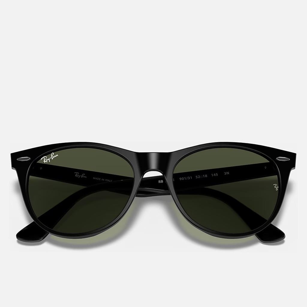 Kính Ray-Ban WAYFARER II CLASSIC Đen Xanh Lá