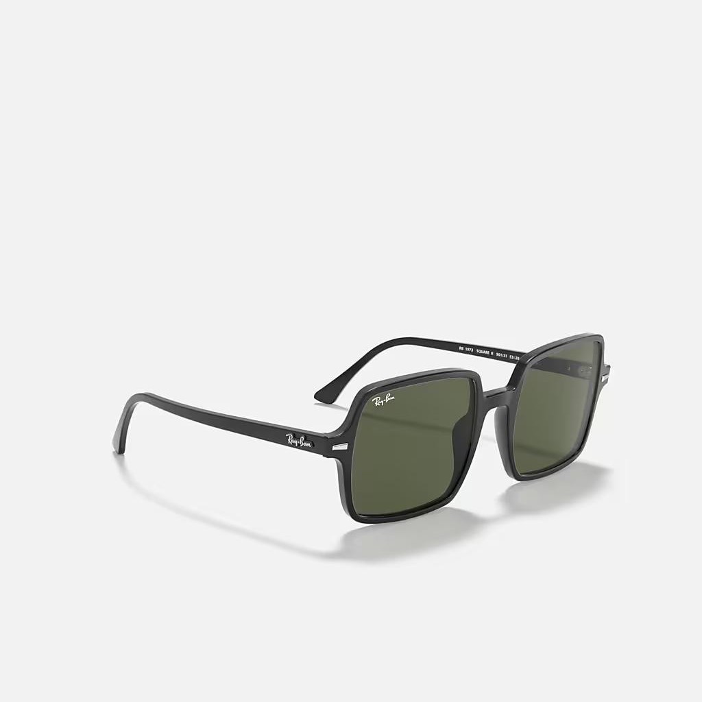 Kính Ray-Ban Square II Đen Xanh Lá