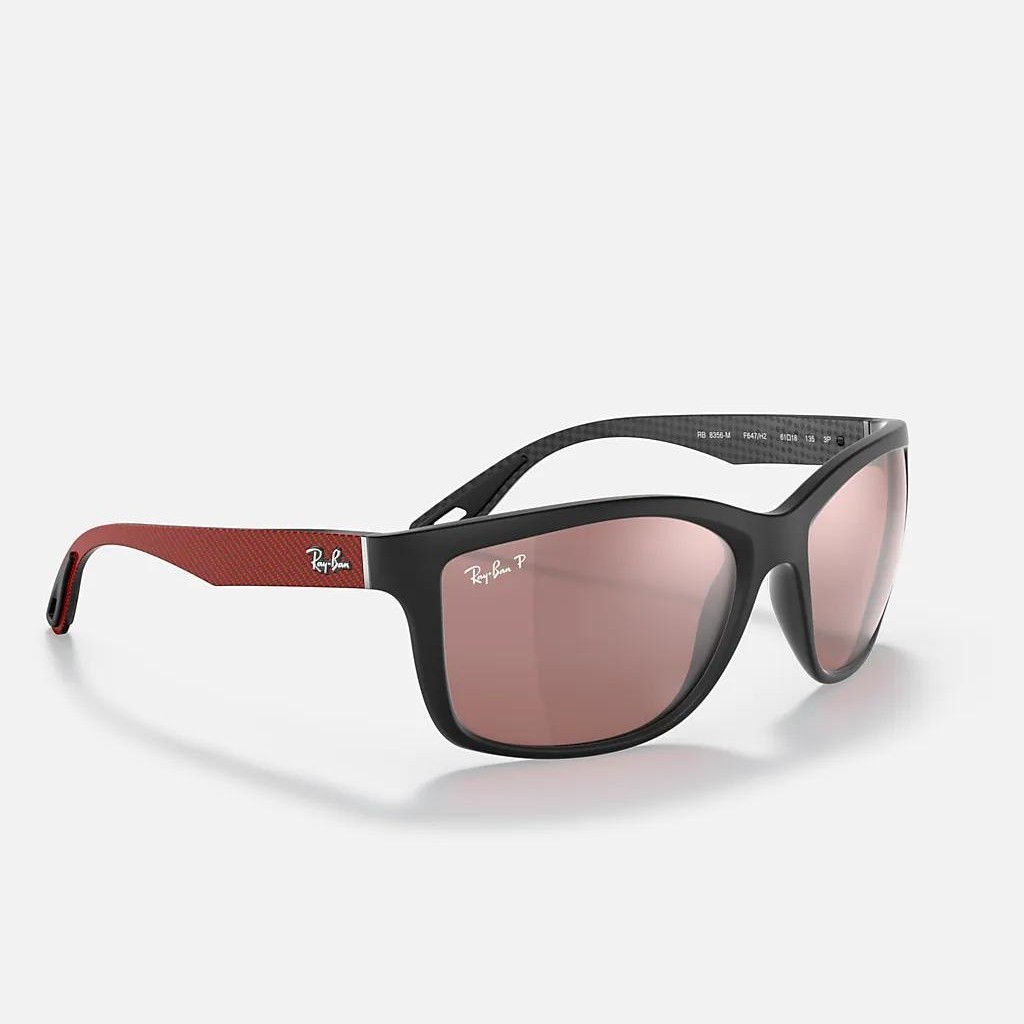 Kính Ray-Ban Rb8356M Scuderia Ferrari Collection Đen Nhám Tím