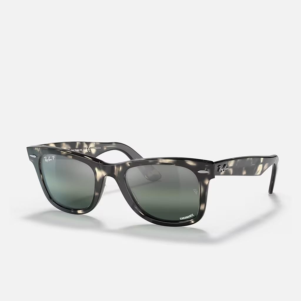 Kính Ray-Ban Original Wayfarer Chromance Xám Xanh Dương