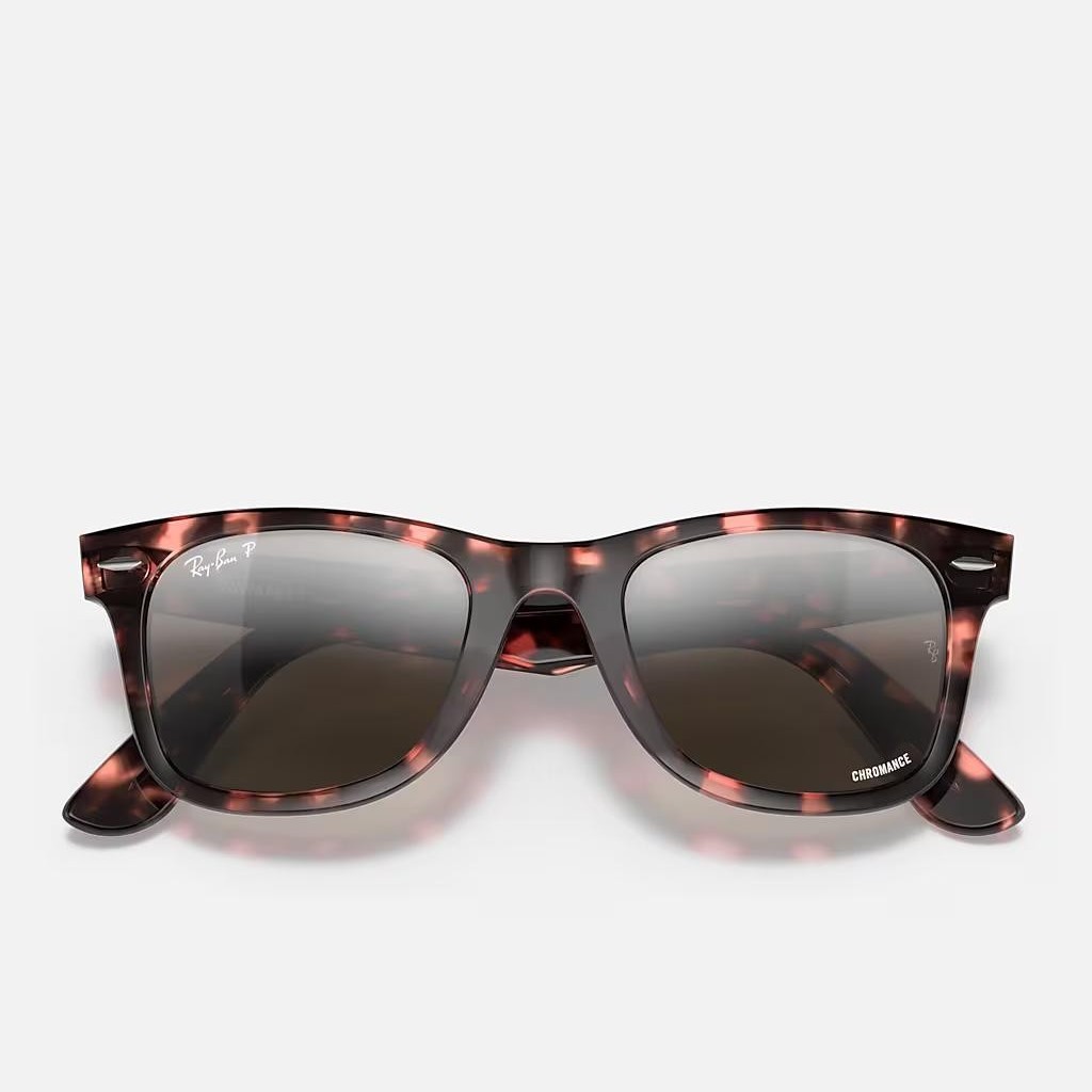 Kính Ray-Ban Original Wayfarer Chromance Hồng Xám