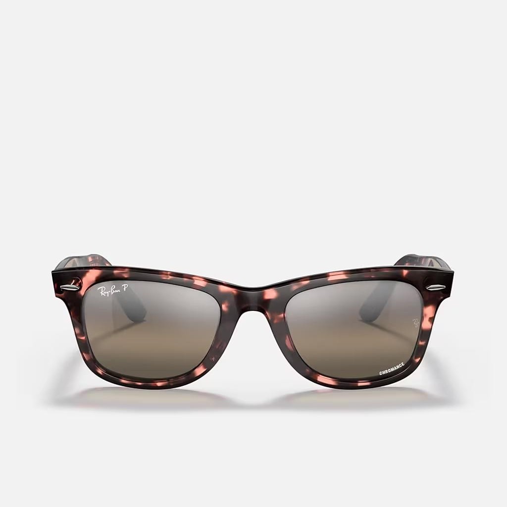 Kính Ray-Ban Original Wayfarer Chromance Hồng Xám