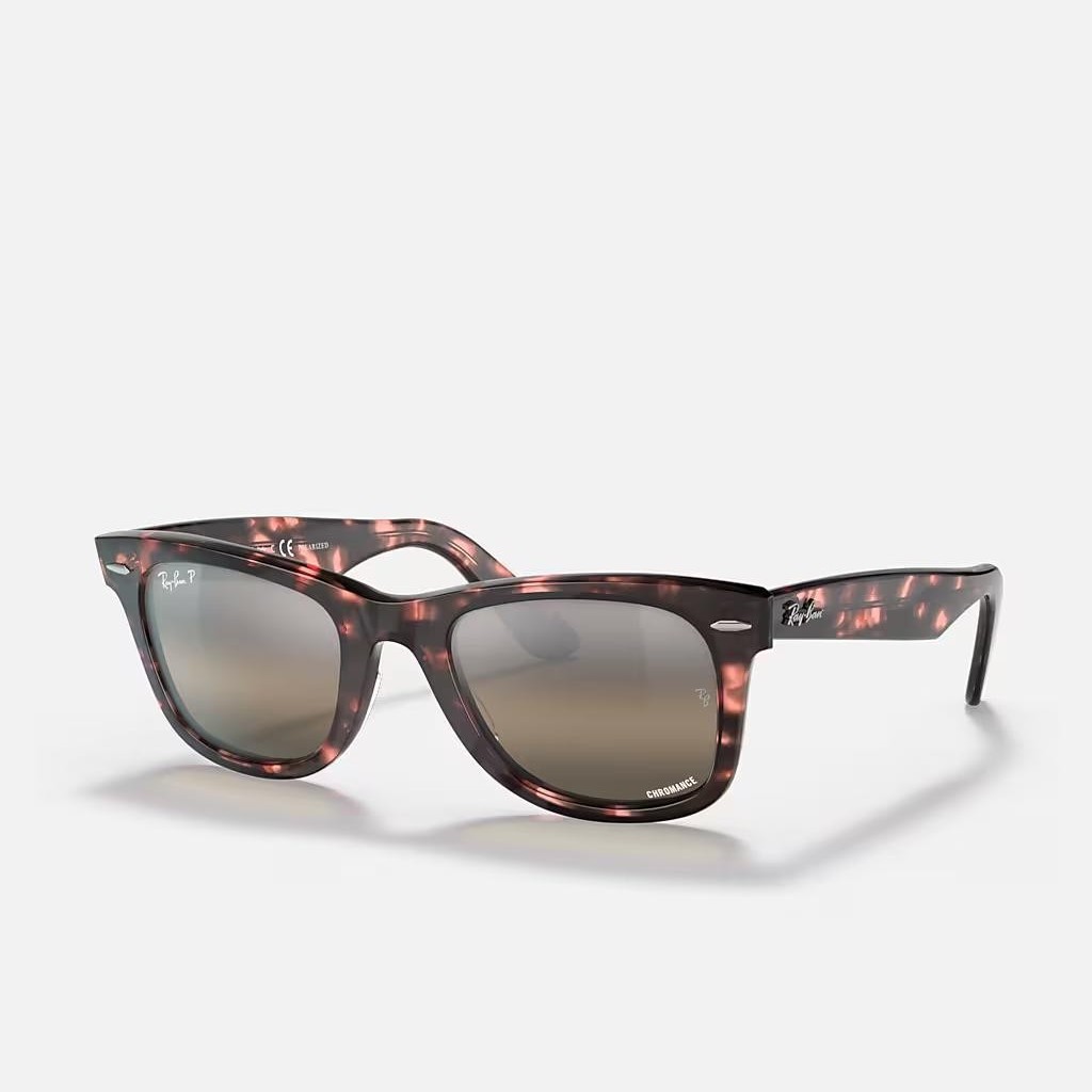 Kính Ray-Ban Original Wayfarer Chromance Hồng Xám